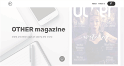 Desktop Screenshot of other-magazine.com